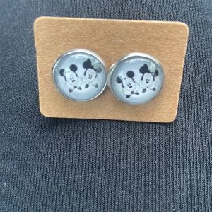 Mickey And Minnie Mouse post earrings